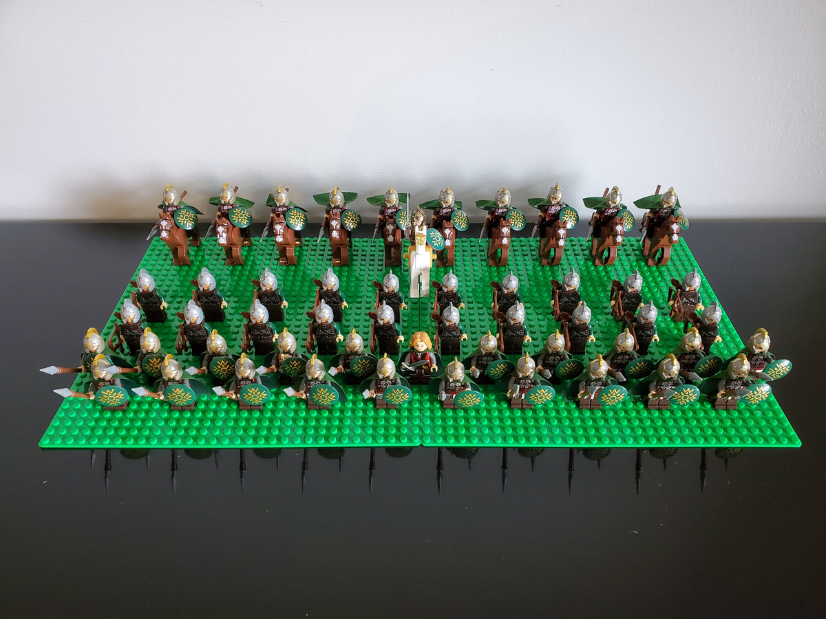 LOTR Rohan Battalion Infantry Army 63 Minifigures Set