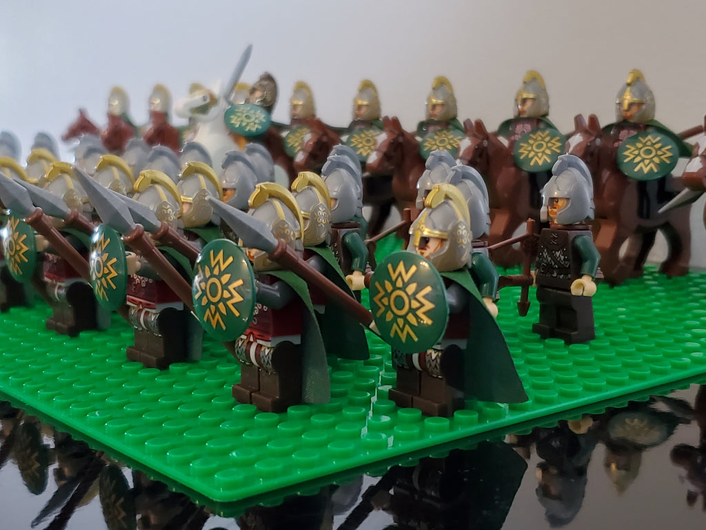 LOTR Rohan Battalion Infantry Army 63 Minifigures Set
