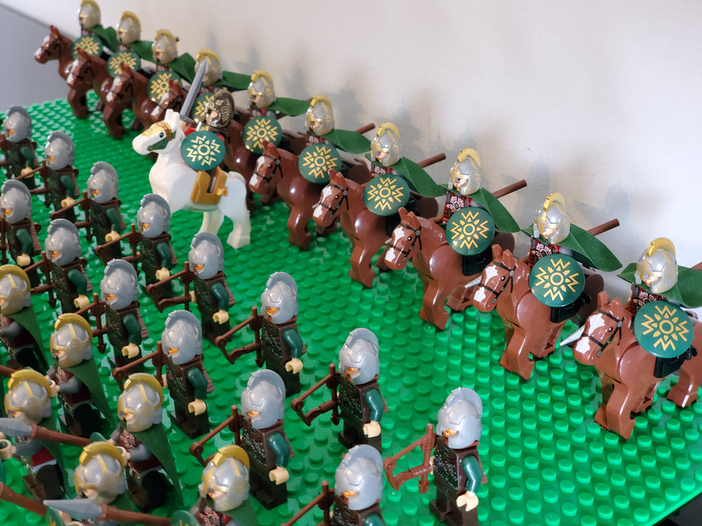 LOTR Rohan Battalion Infantry Army 63 Minifigures Set