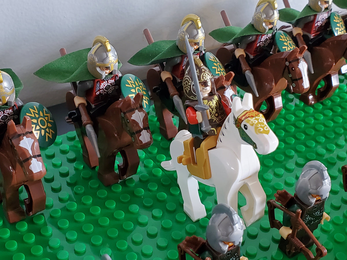 LOTR Rohan Battalion Infantry Army 63 Minifigures Set