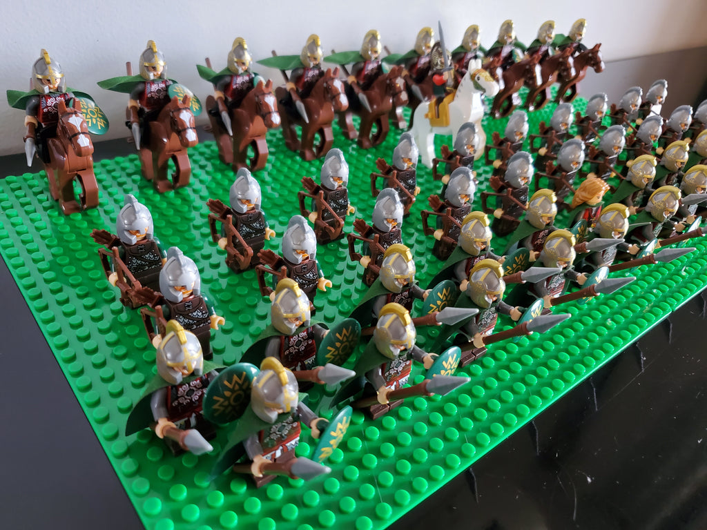 LOTR Rohan Battalion Infantry Army 63 Minifigures Set