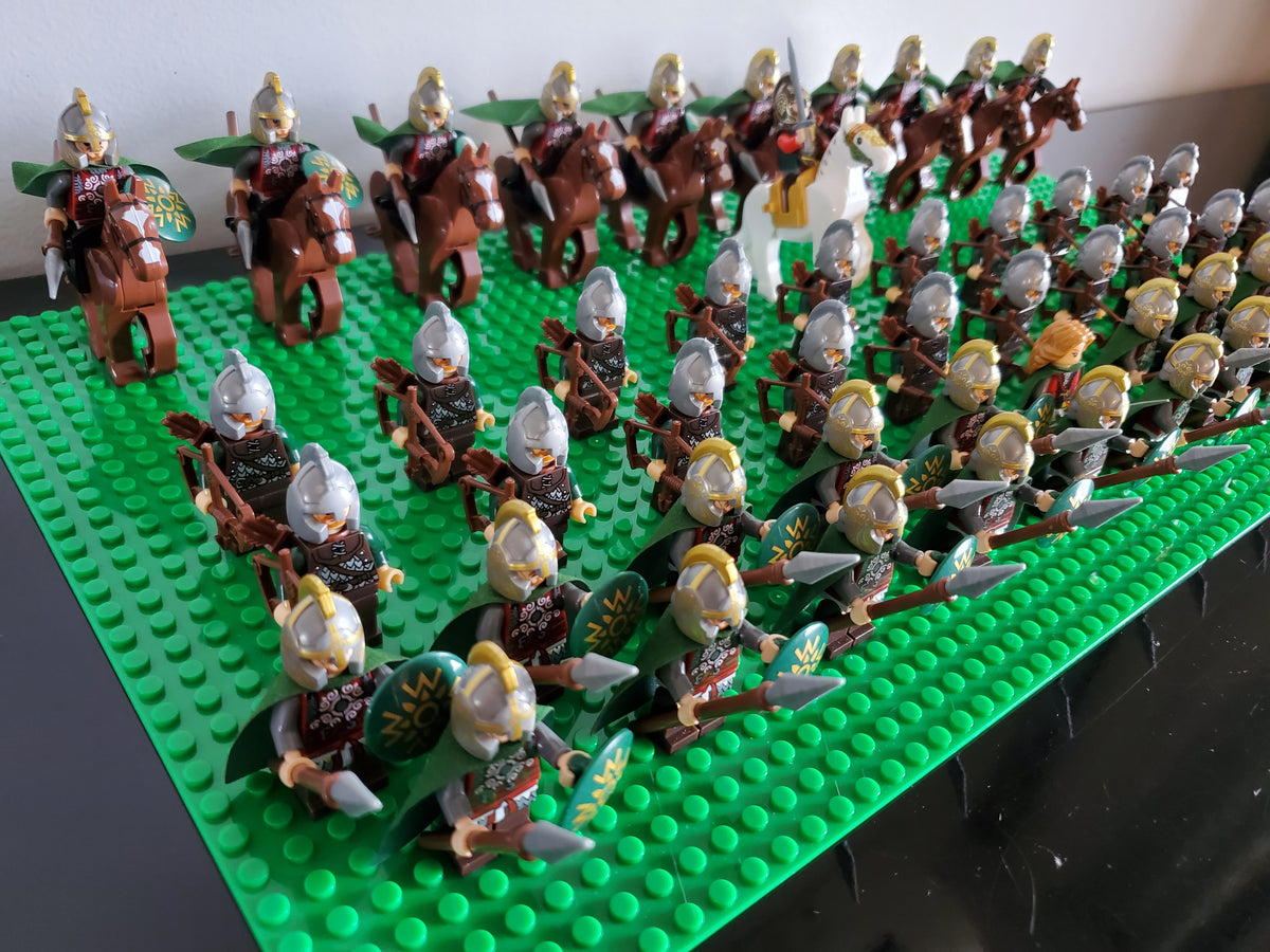 LOTR Rohan Battalion Infantry Army 63 Minifigures Set