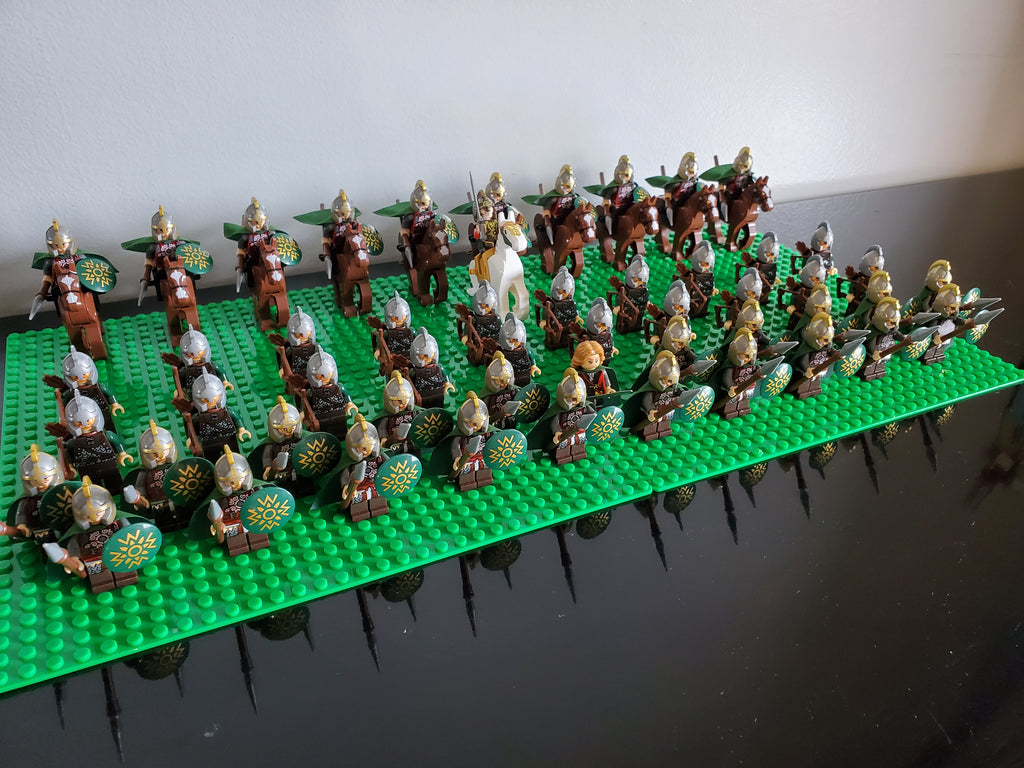 LOTR Rohan Battalion Infantry Army 63 Minifigures Set
