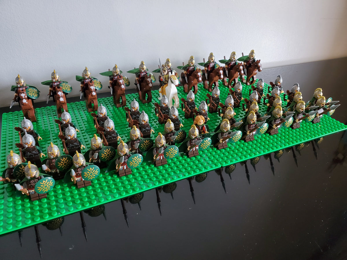 LOTR Rohan Battalion Infantry Army 63 Minifigures Set