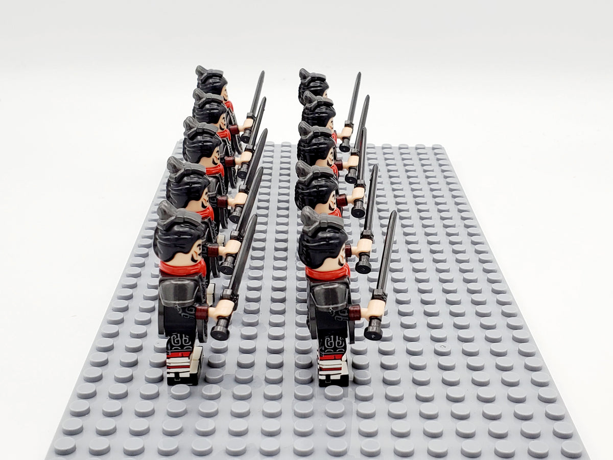 Ancient China Qin Dynasty 10 Swordsmen Soldiers Set