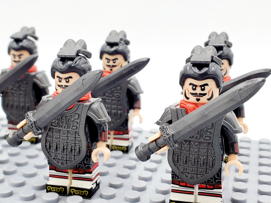 Ancient China Qin Dynasty 10 Swordsmen Soldiers Set