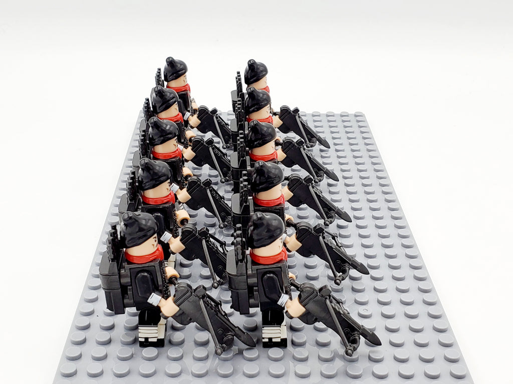 Ancient China Qin Dynasty 10 Crossbows Soldiers Set