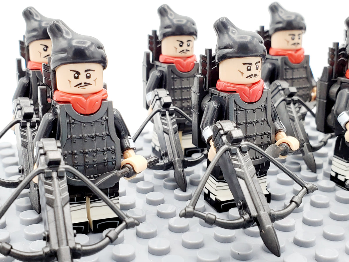 Ancient China Qin Dynasty 10 Crossbows Soldiers Set