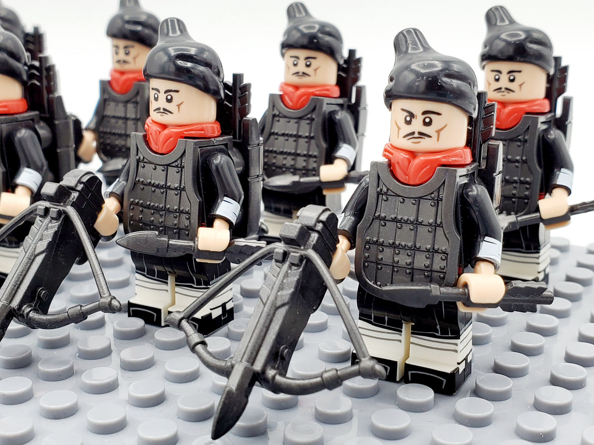 Ancient China Qin Dynasty 10 Crossbows Soldiers Set