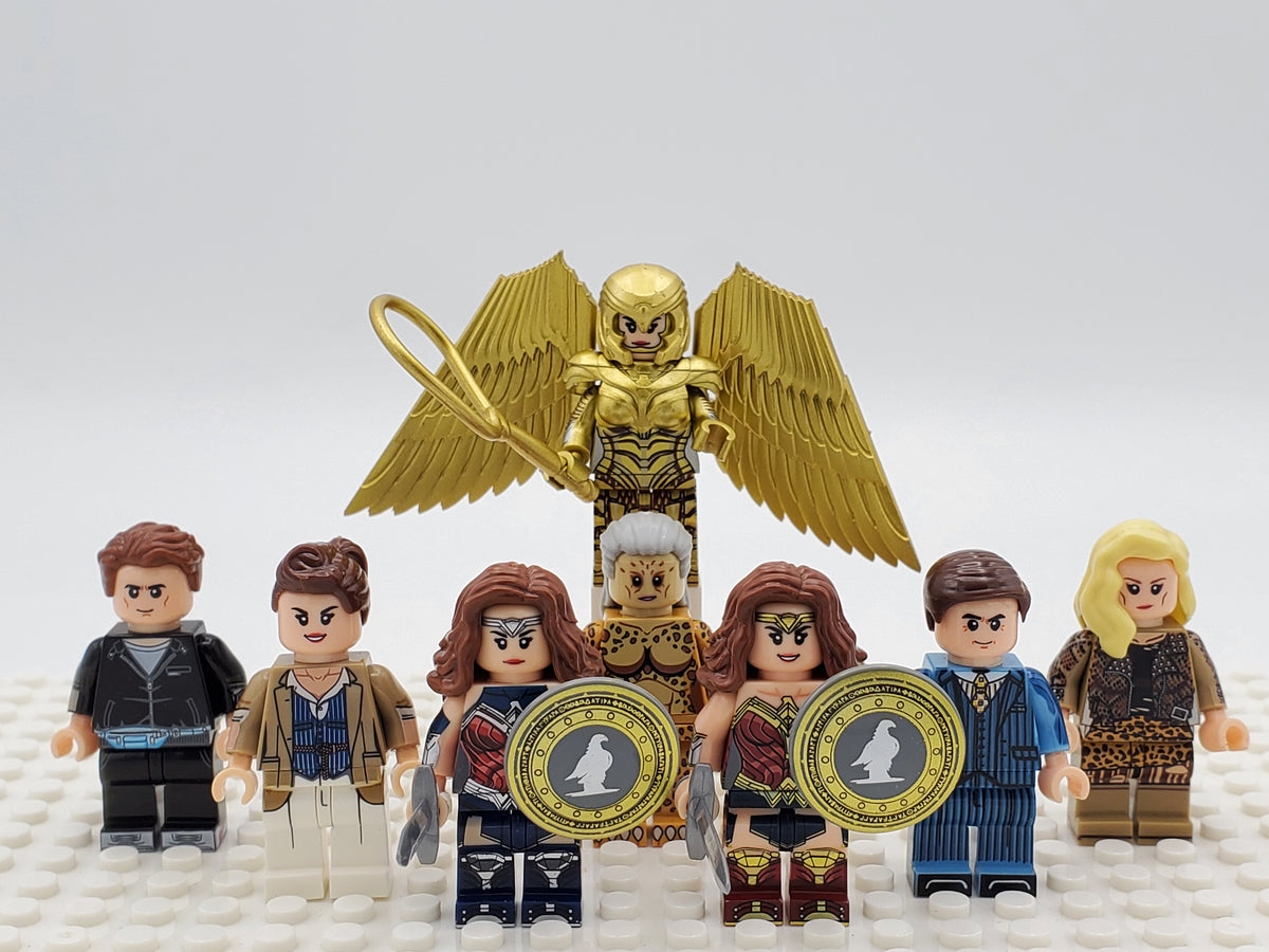Wonder Woman WW84 Custom 8 Minifigures Set