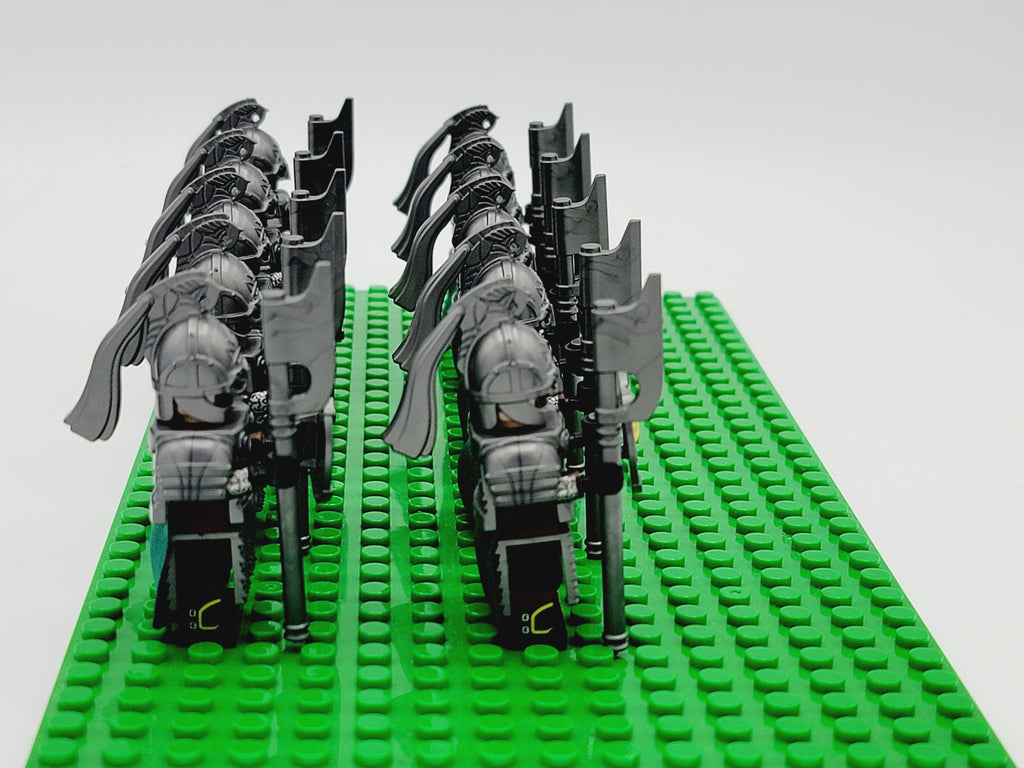 LOTR Rohan Royal Guards Heavy Long Axe Army 10 Minfiigures Set