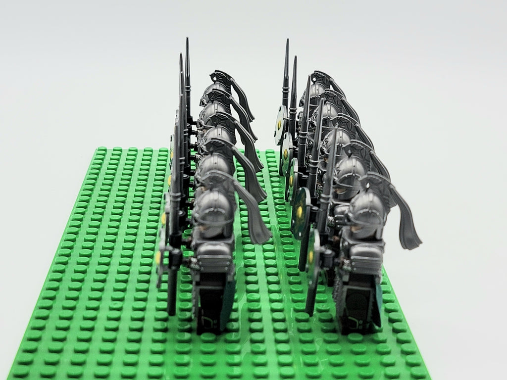LOTR Rohan Royal Guards Heavy Long Spears Army 10 Minifigures Set