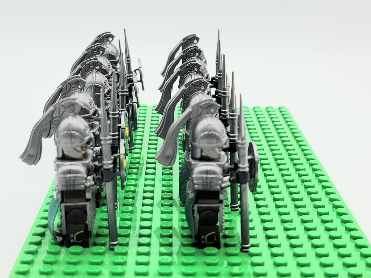 LOTR Rohan Royal Guards Heavy Short Spears Army 10 Minifigures Set