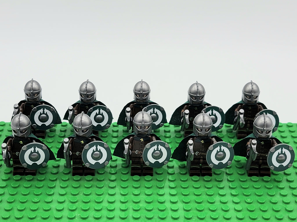 LOTR Rohan Royal Guards Light Axe Army 10 Minifigures Set