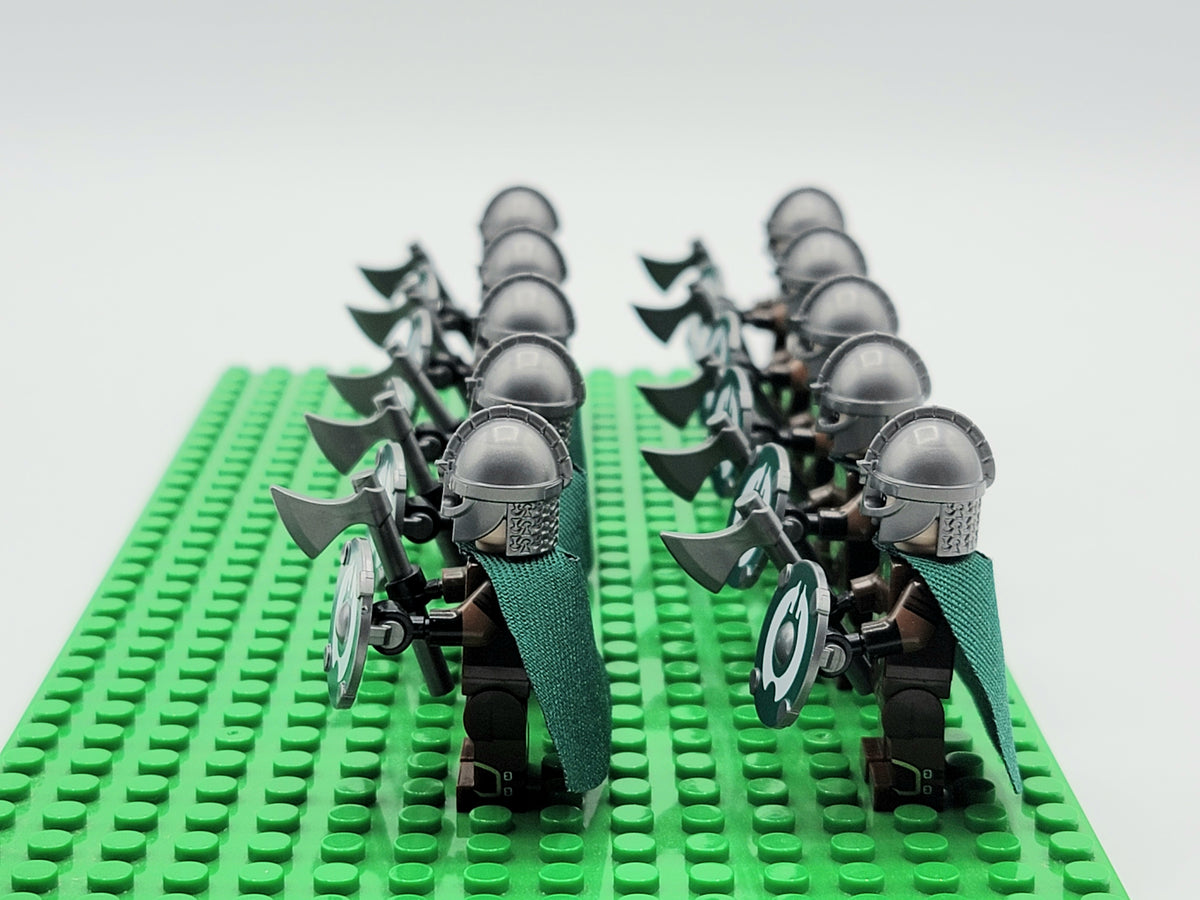 LOTR Rohan Royal Guards Light Axe Army 10 Minifigures Set