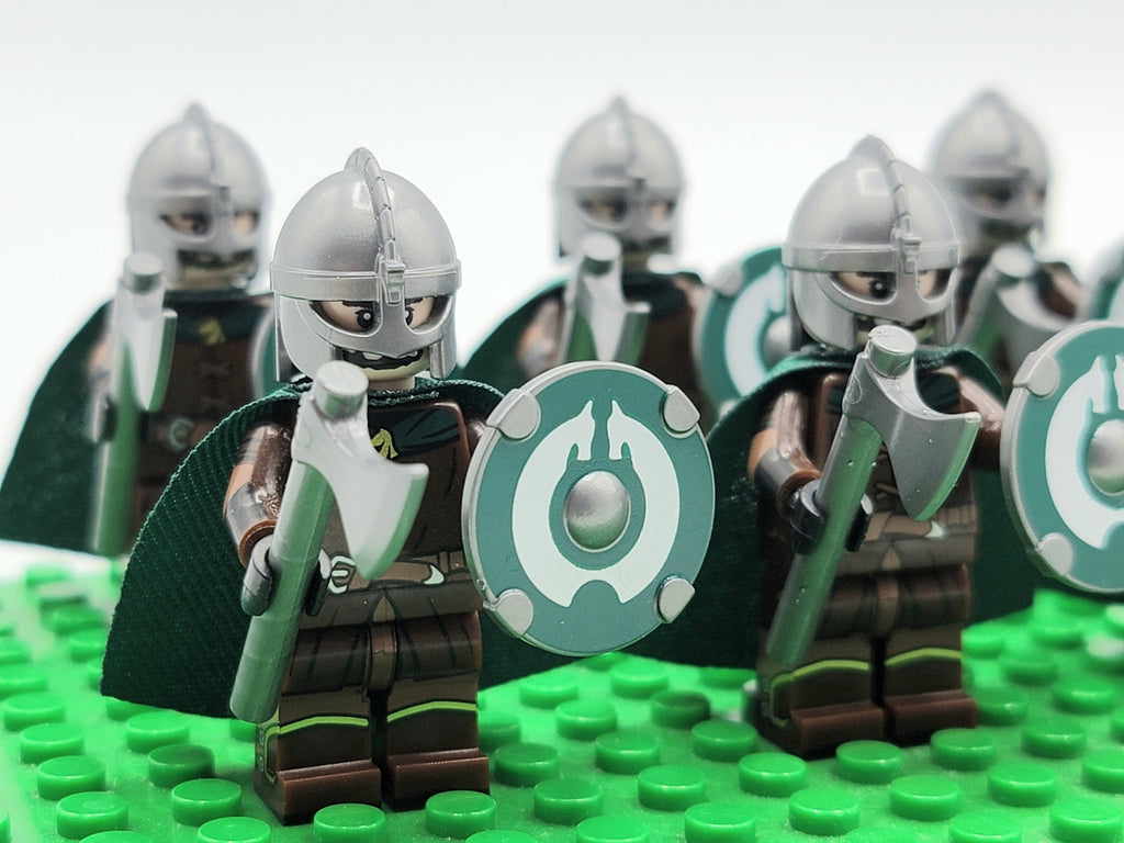 LOTR Rohan Royal Guards Light Axe Army 10 Minifigures Set