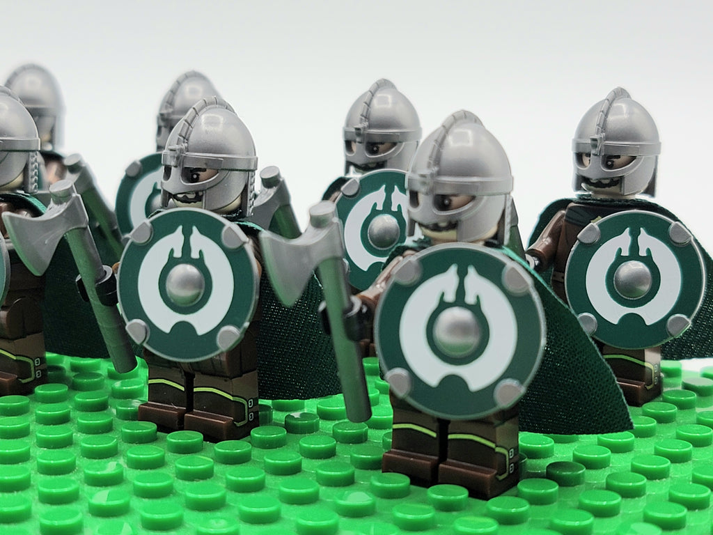 LOTR Rohan Royal Guards Light Axe Army 10 Minifigures Set