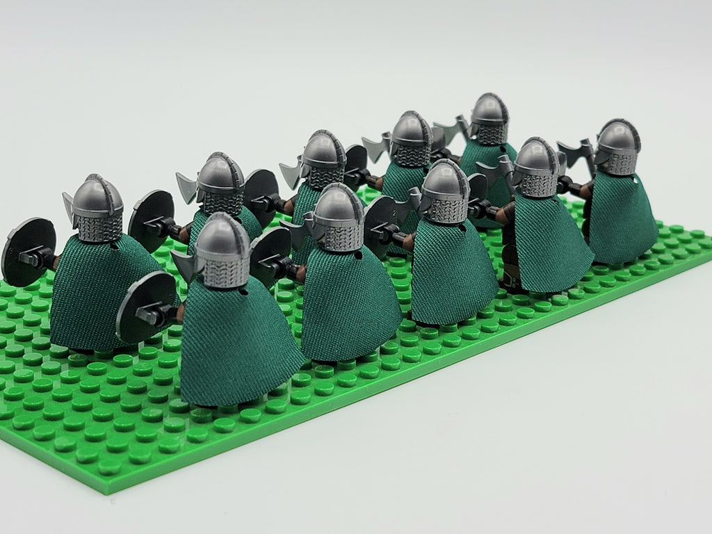 LOTR Rohan Royal Guards Light Axe Army 10 Minifigures Set