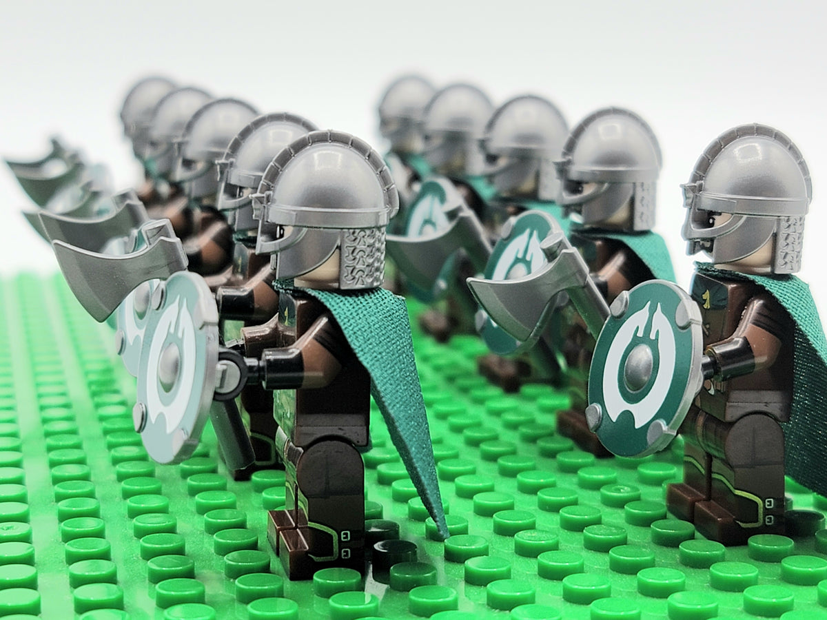 LOTR Rohan Royal Guards Light Axe Army 10 Minifigures Set
