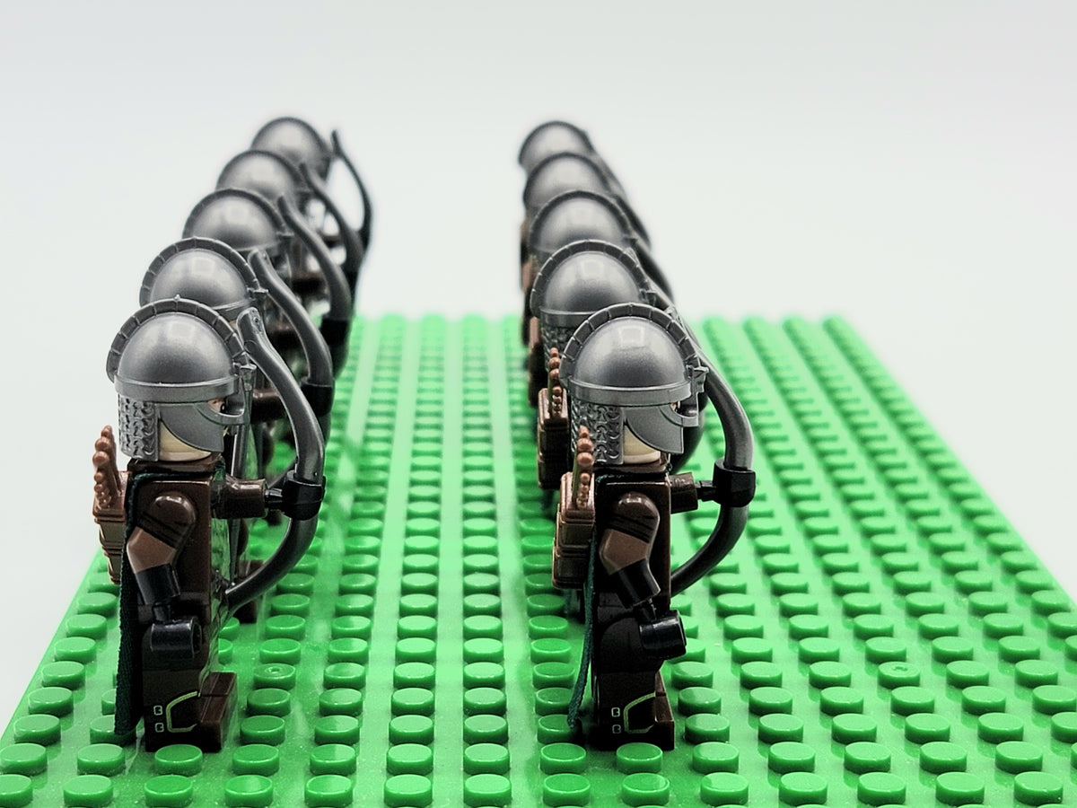 LOTR Rohan Royal Guards Light Archers Army 10 Minifigures Set