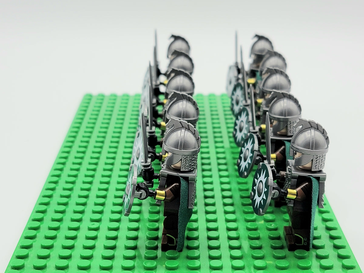 LOTR Rohan Royal Guards Heavy Shortswords Army 10 Minifigures Set