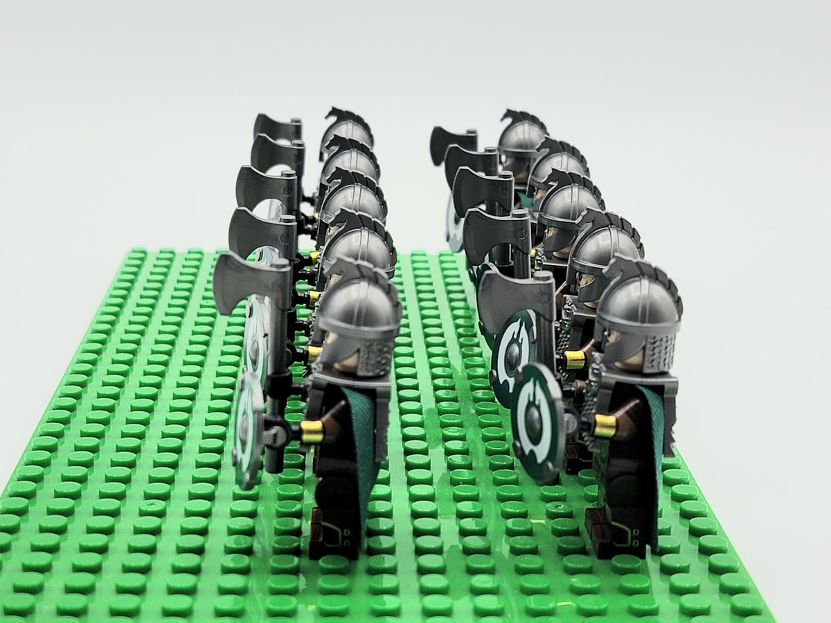 LOTR Rohan Royal Guards Heavy Axe Army 10 Minifigures Set