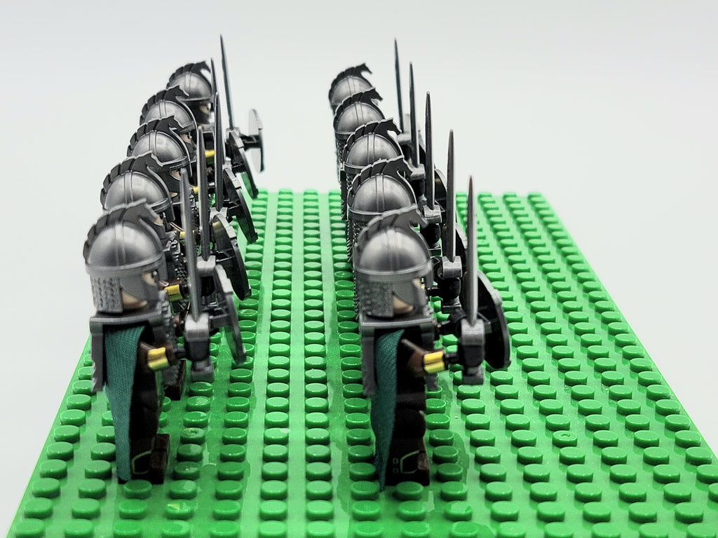 LOTR Rohan Royal Guards Heavy Longswords Army 10 Minifigures Set