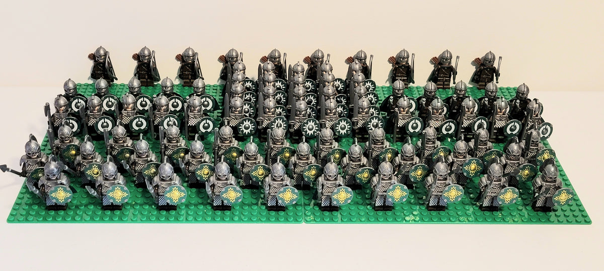 LOTR Rohan Royal Guards Battalion Infantry Army 80 Minifigures Set