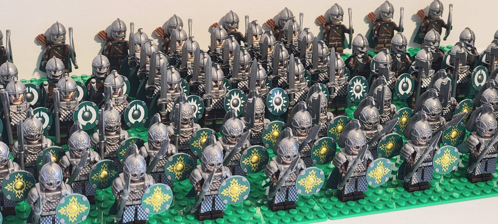 LOTR Rohan Royal Guards Battalion Infantry Army 80 Minifigures Set