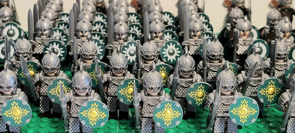 LOTR Rohan Royal Guards Battalion Infantry Army 80 Minifigures Set