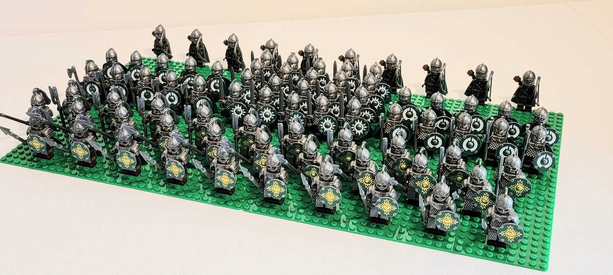 LOTR Rohan Royal Guards Battalion Infantry Army 80 Minifigures Set