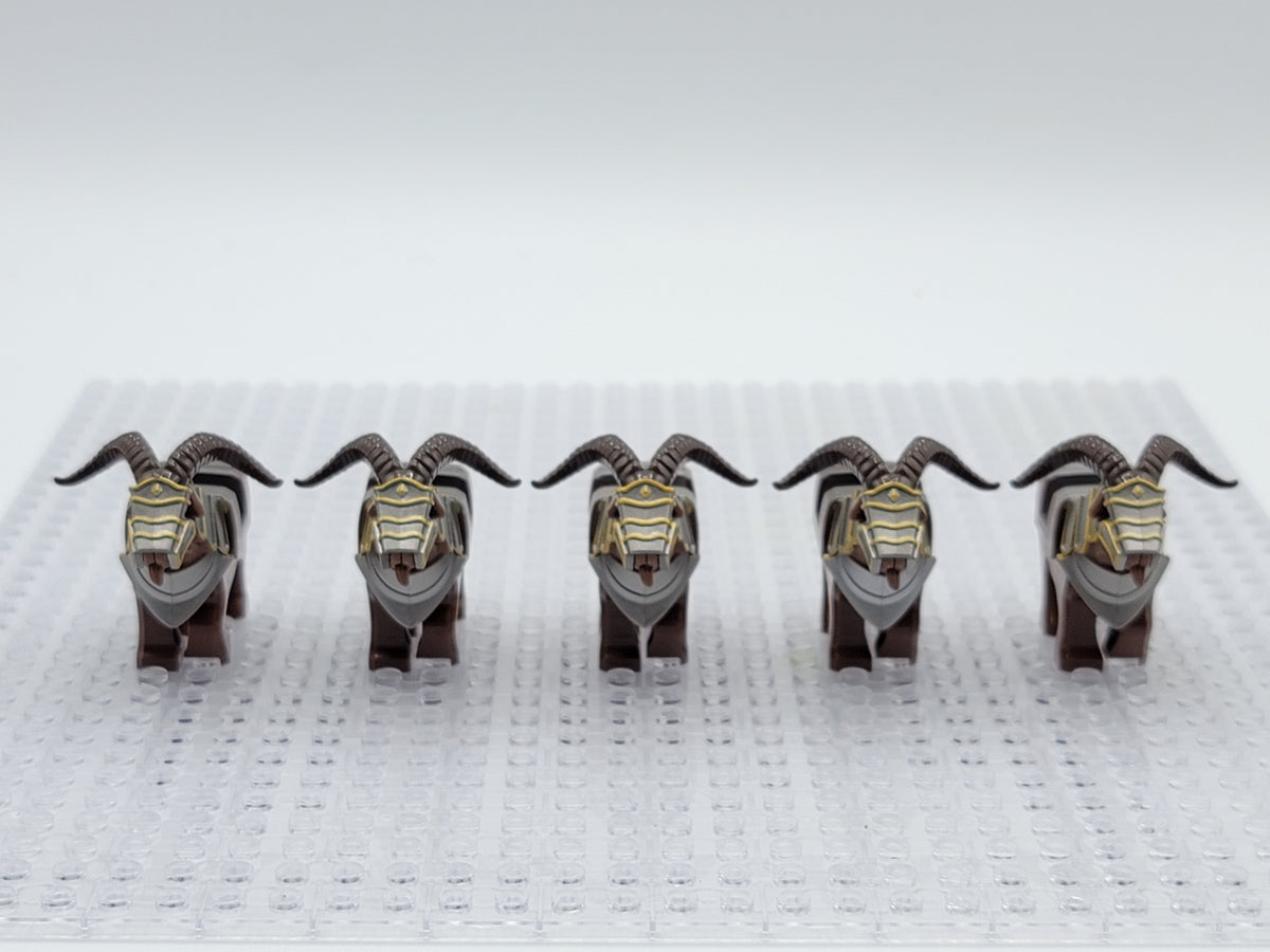 Rams Custom For Building Block Minifigures x5