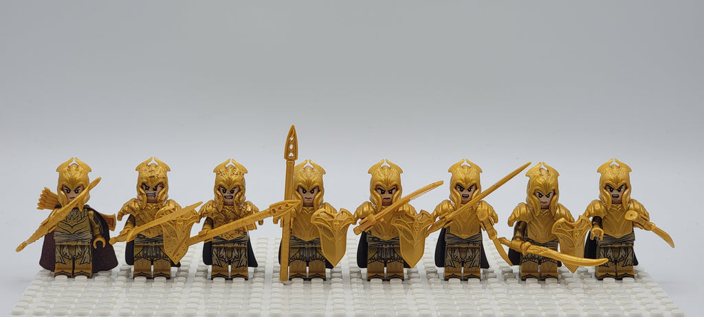 LOTR Mirkwood Elves Infantry Assortment Army 8 Minifigures Set XH
