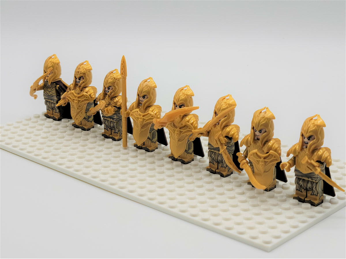 LOTR Mirkwood Elves Infantry Assortment Army 8 Minifigures Set XH