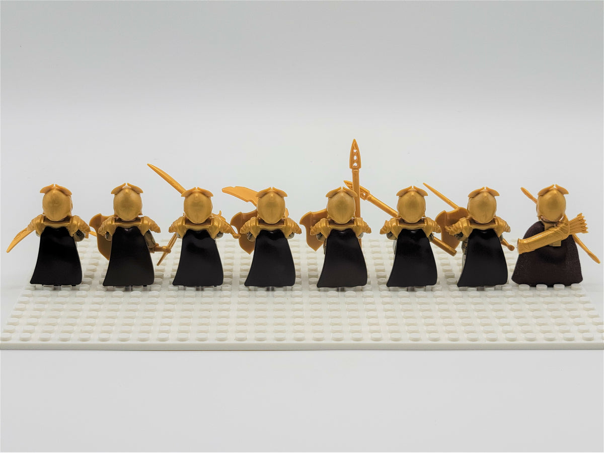 LOTR Mirkwood Elves Infantry Assortment Army 8 Minifigures Set XH