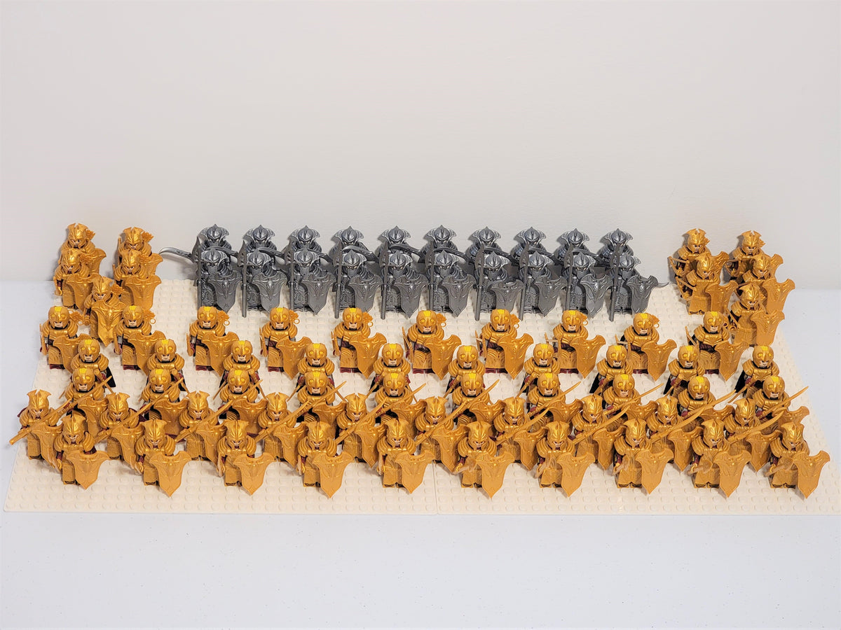 LOTR Mirkwood Elves Battalion Infantry Army 80 Minifigures Set
