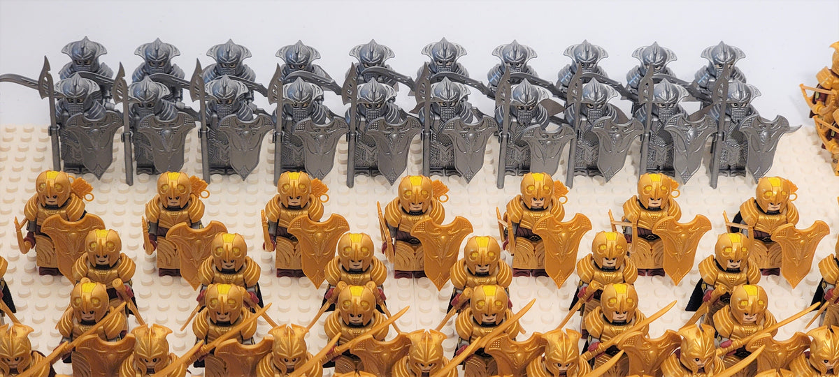 LOTR Mirkwood Elves Battalion Infantry Army 80 Minifigures Set