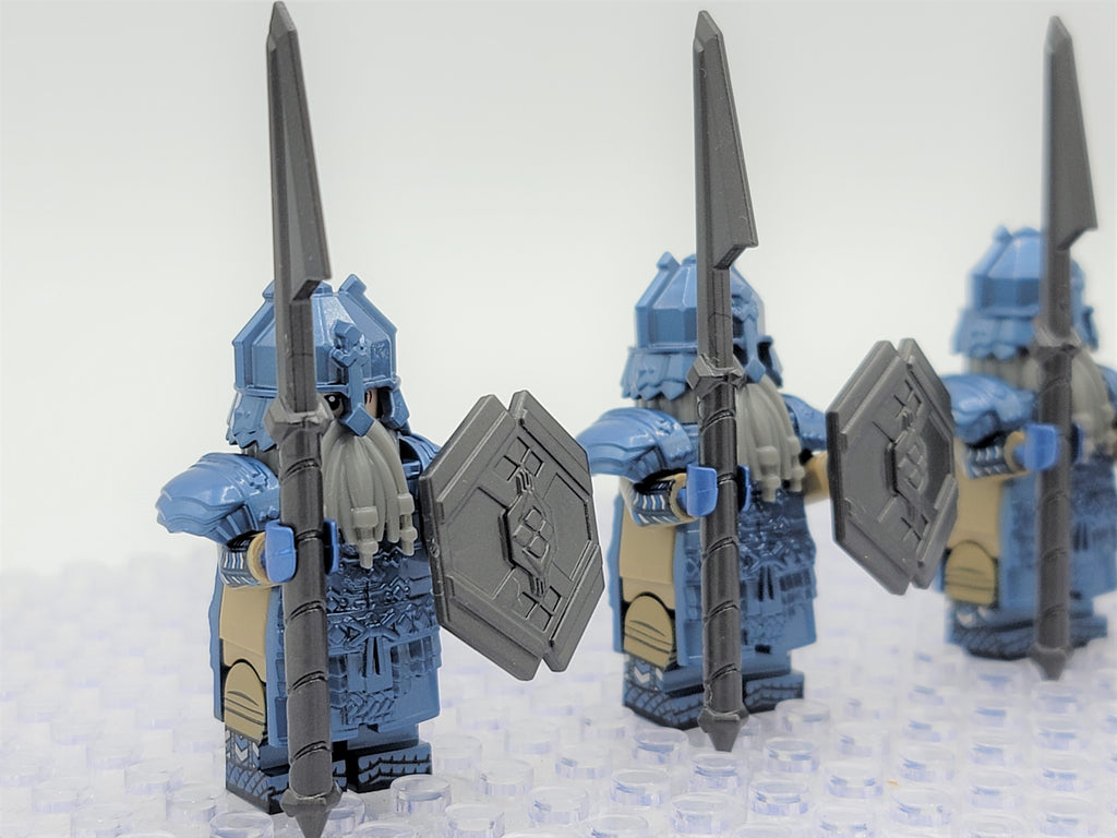 LOTR Mountain Dwarves Heavy Cobalt Army 10 Minifigures Set