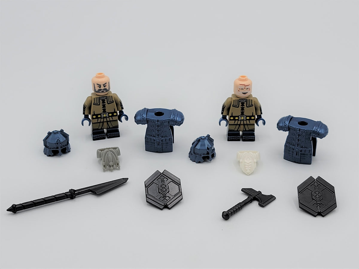 LOTR Mountain Dwarves Heavy Cobalt Army 10 Minifigures Set