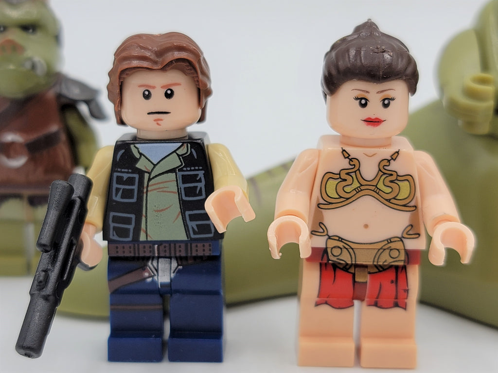 Star Wars Jabba Custom 6 Set Han Solo Slave Leia Boba Fett