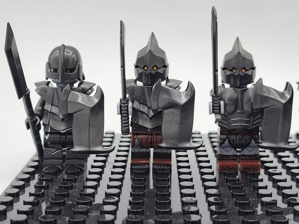 LOTR Custom Heavy Armored Gundabad Orcs Assortment 8 Minifigures Set