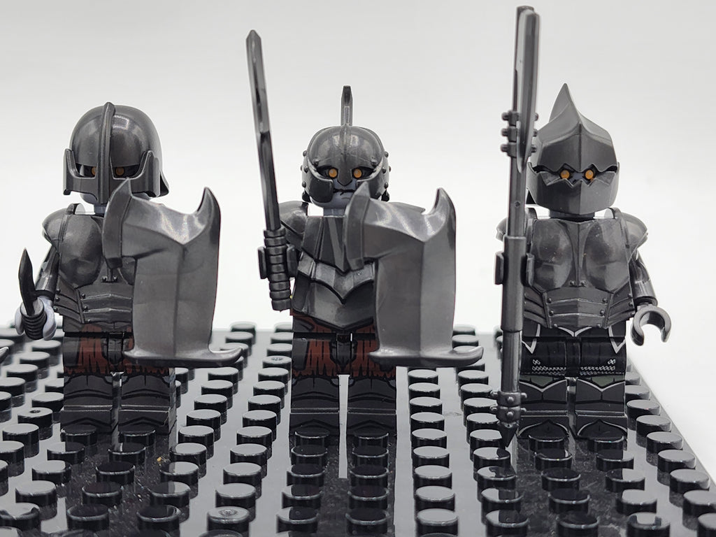 LOTR Custom Heavy Armored Gundabad Orcs Assortment 8 Minifigures Set