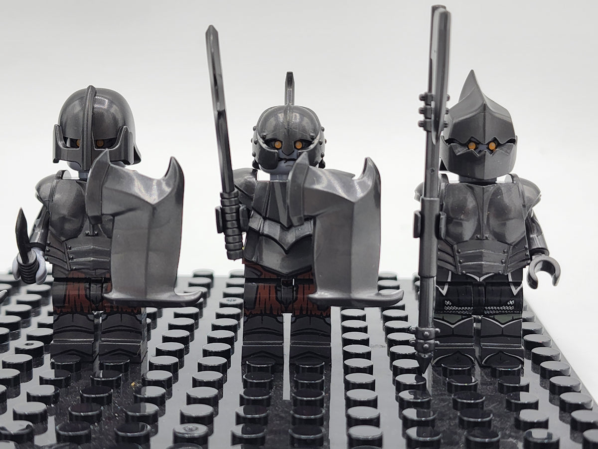 LOTR Custom Heavy Armored Gundabad Orcs Assortment 8 Minifigures Set