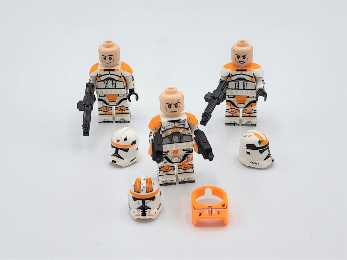 Star Wars Commander Cody Waxer and Boil 212th Attack Battalion Custom Armored Clone Troopers Set