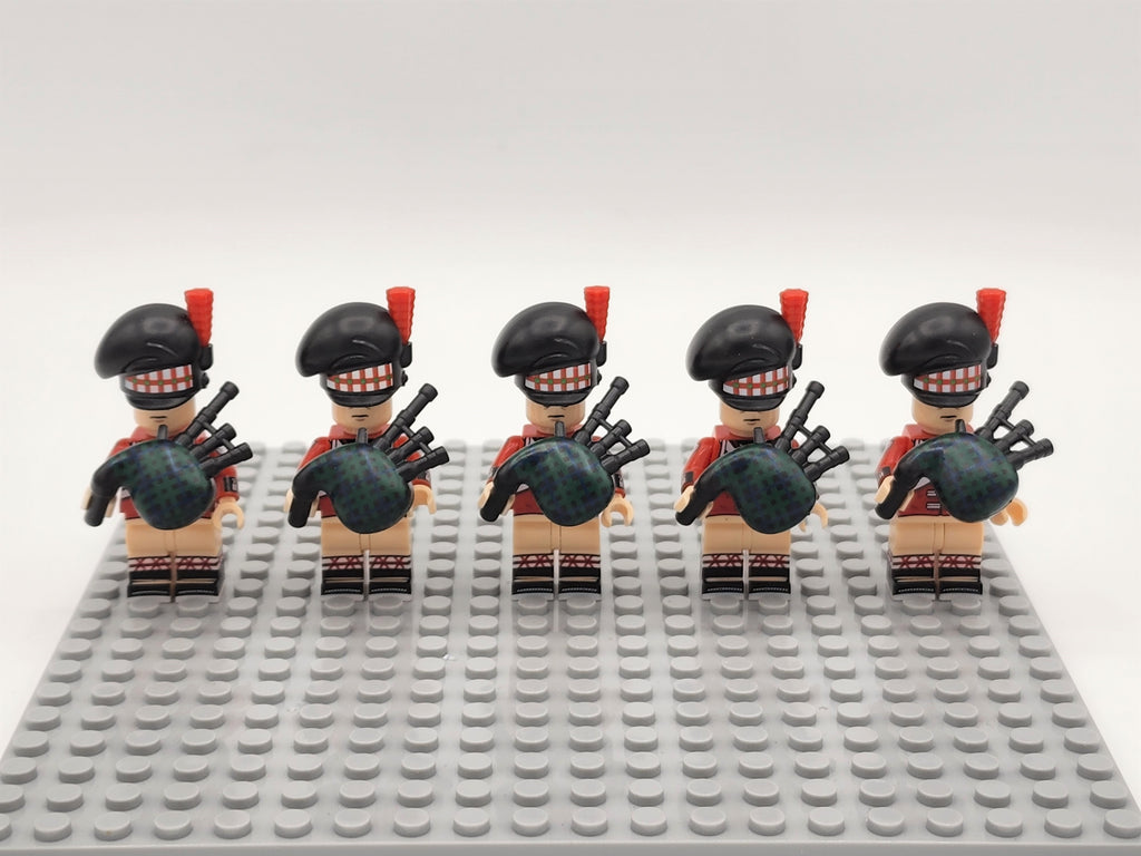 Scottish Bagpipers Custom 5 Minifigures Set N006
