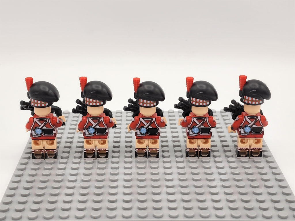 Scottish Bagpipers Custom 5 Minifigures Set N006