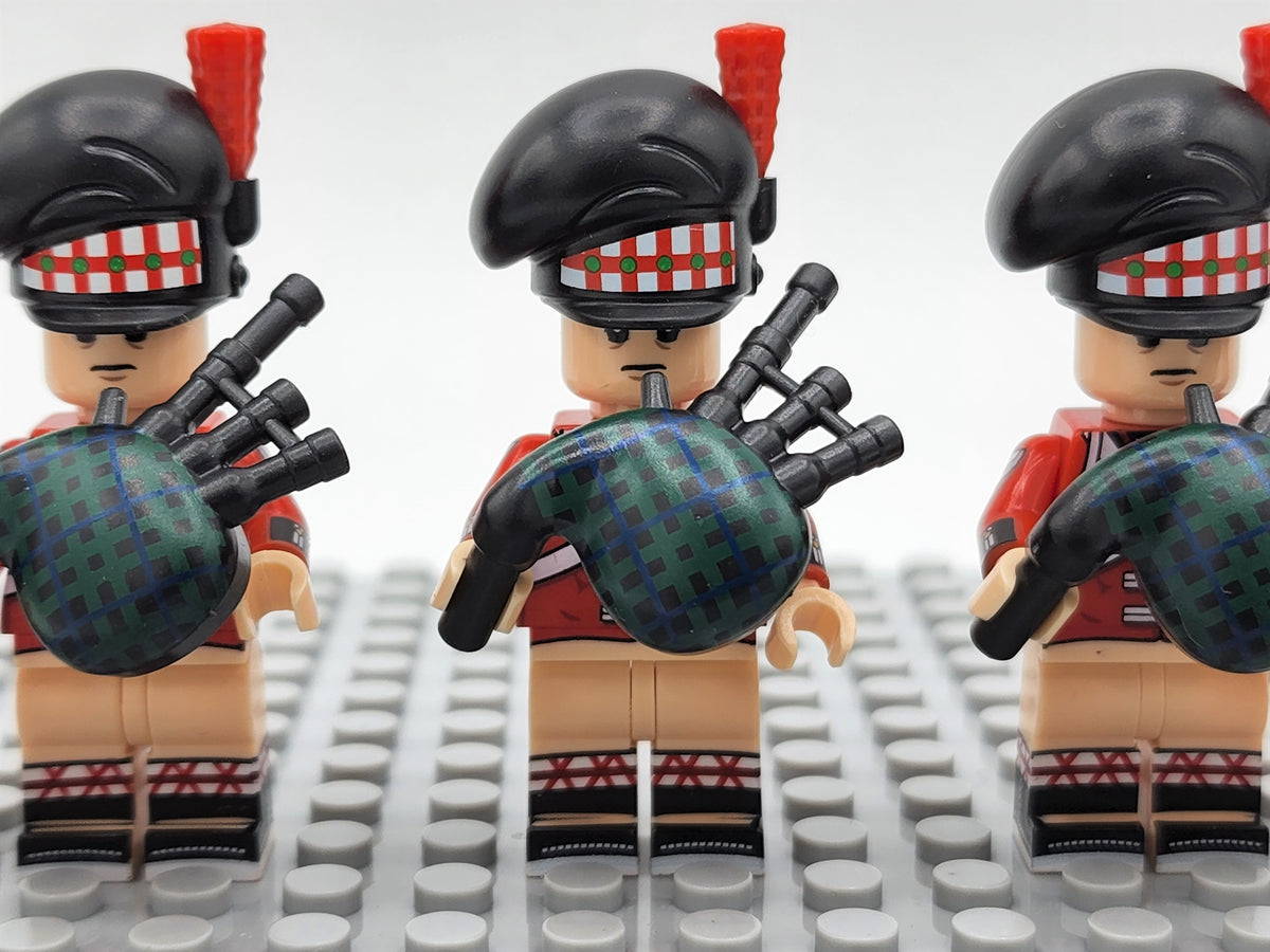 Scottish Bagpipers Custom 5 Minifigures Set N006