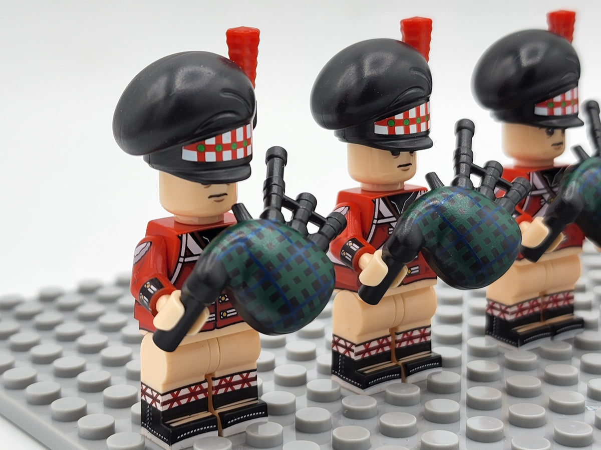 Scottish Bagpipers Custom 5 Minifigures Set N006