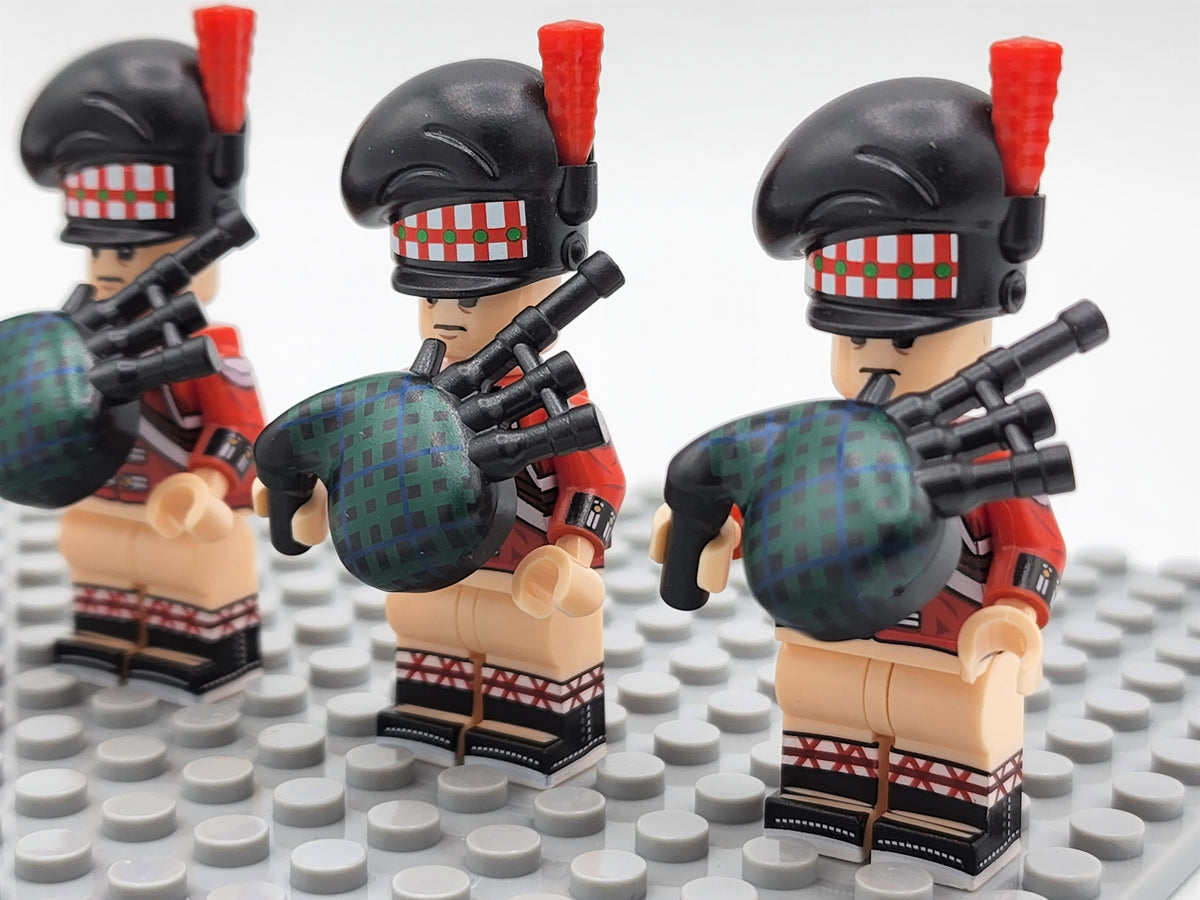 Scottish Bagpipers Custom 5 Minifigures Set N006