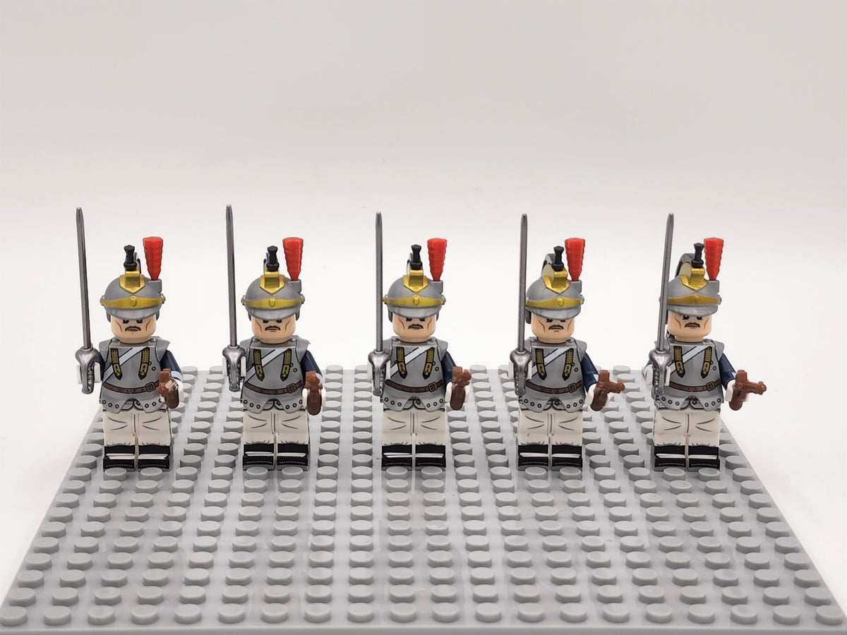 French Cuirassiers Custom 5 Minifigures Set N007